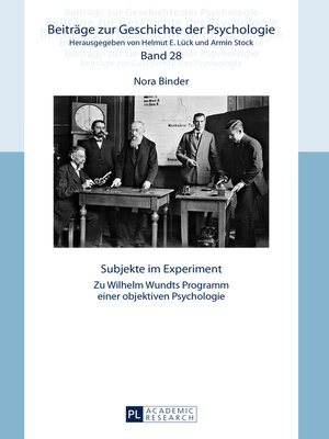 cover image of Subjekte im Experiment